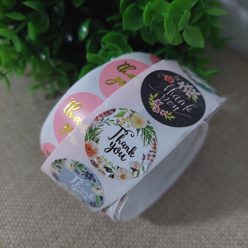 Bundle of 70 Thank You Stickers for Shipping and Packing